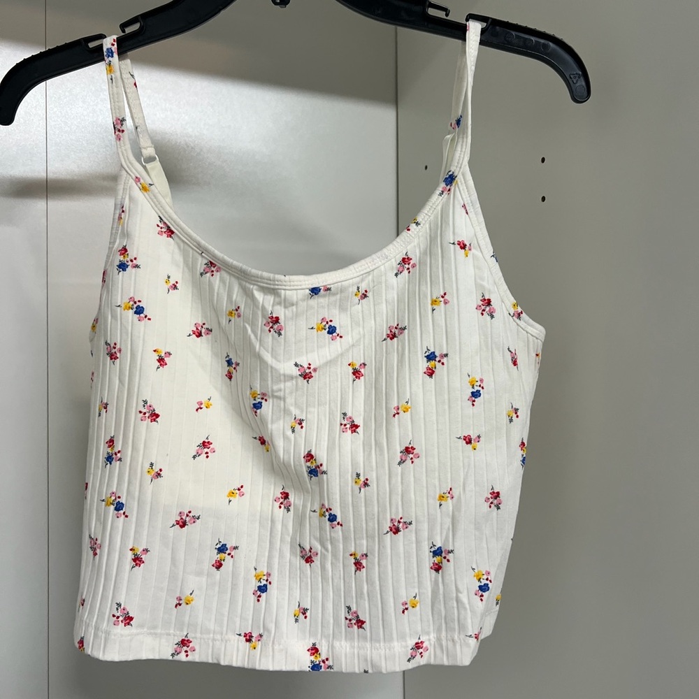 Old Navy Floral White Camisole Top